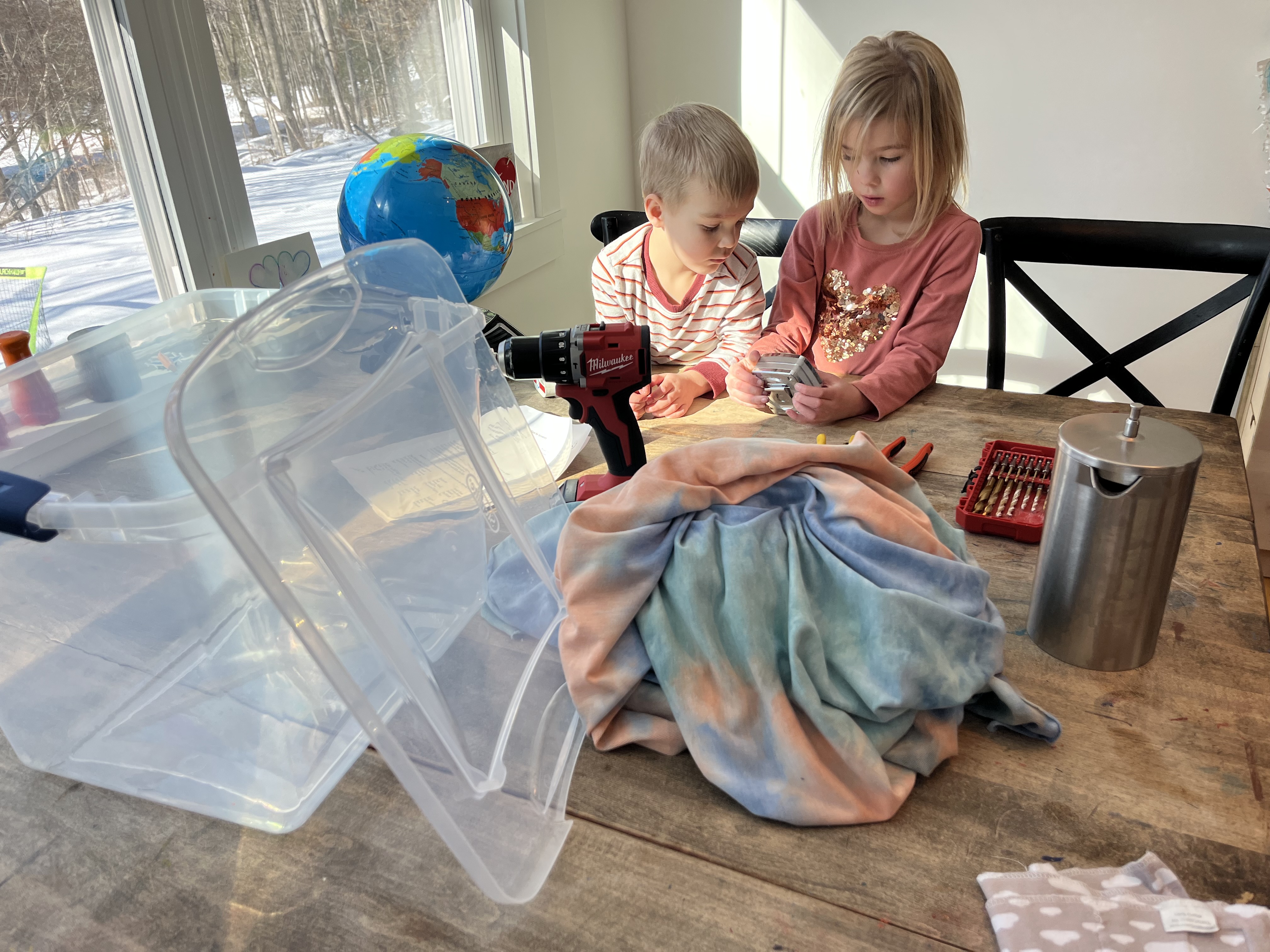 All the materials laid out