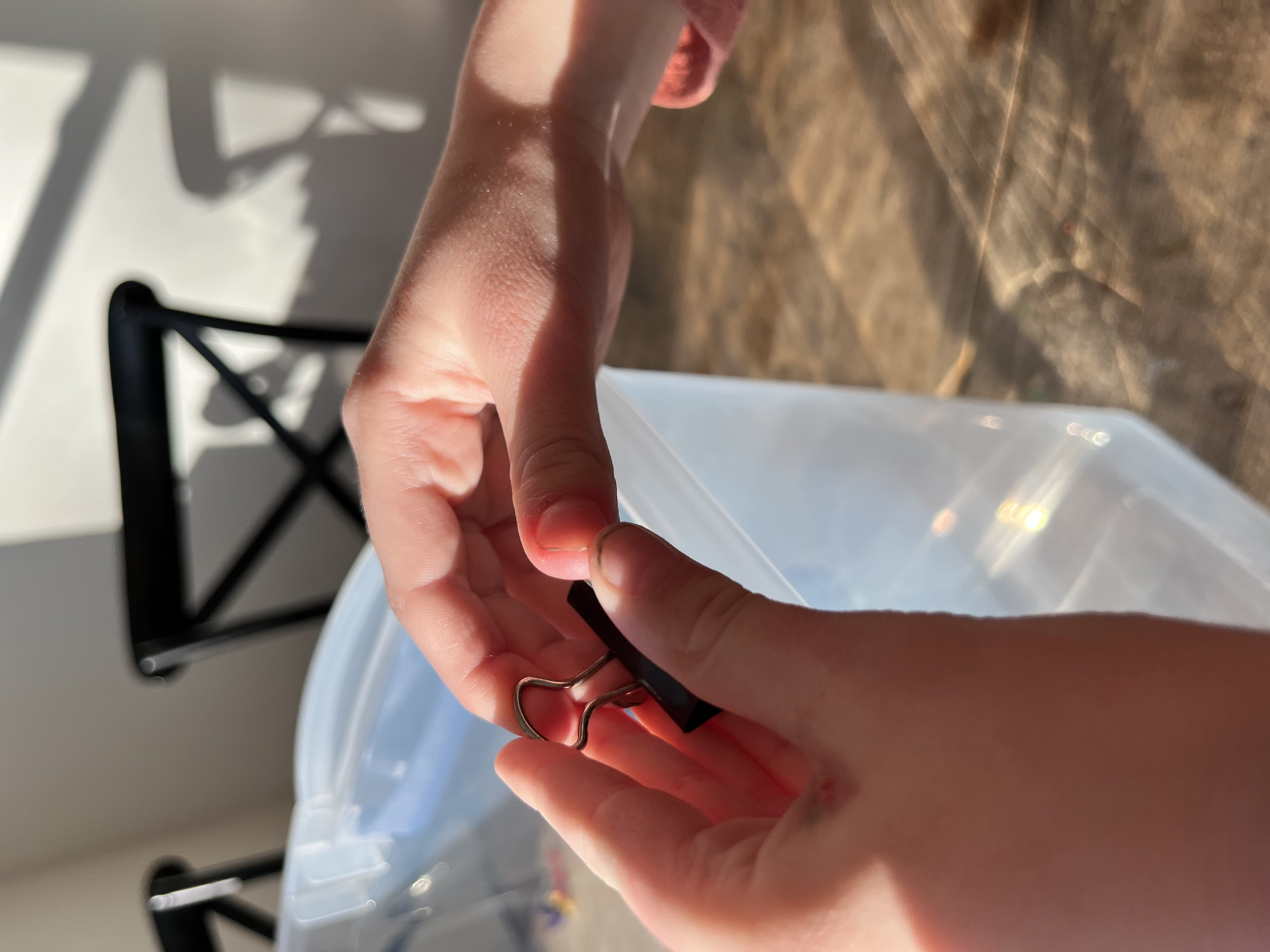 The clip was too hard to open