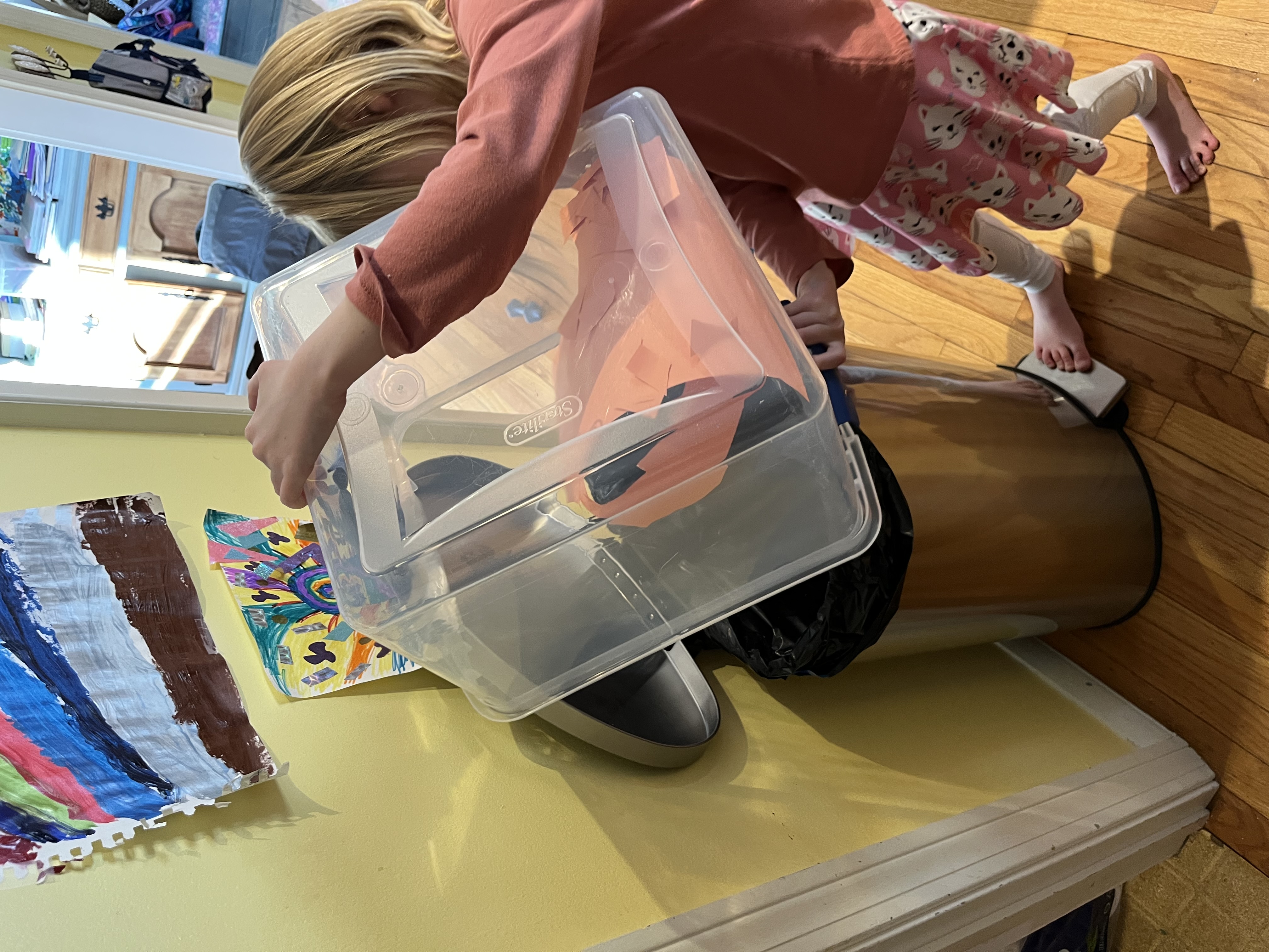 Clean floor โ the invention works!