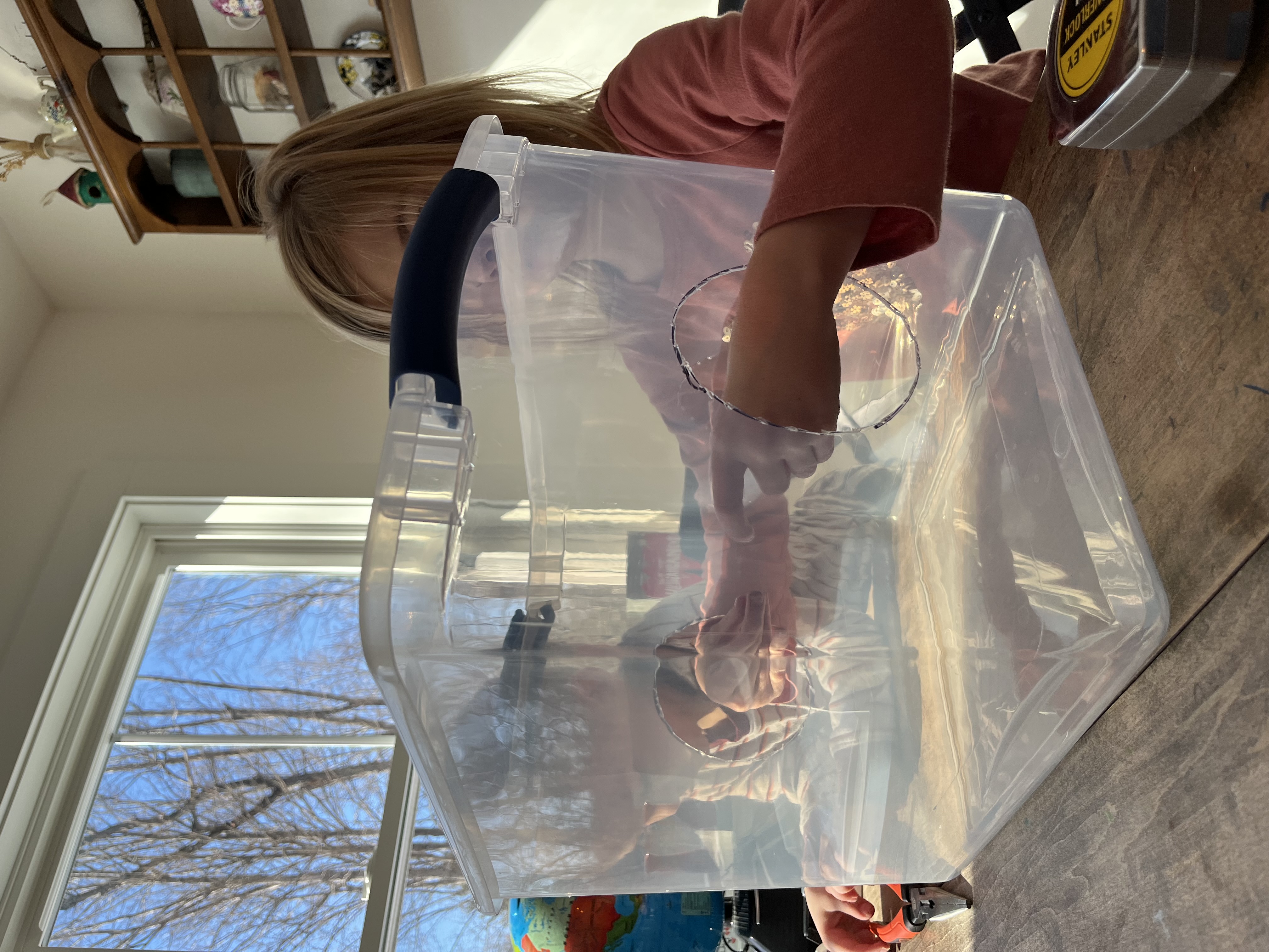 Testing the arm holes